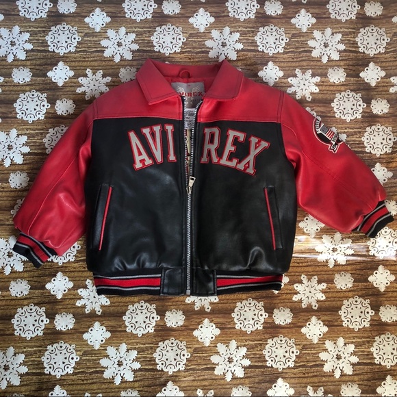 avirex jacket red